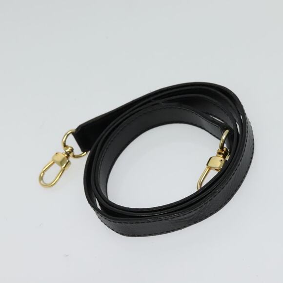 CELINE Macadam Canvas Hand Bag Pvc Leather Black Gold - Picture 13 of 13